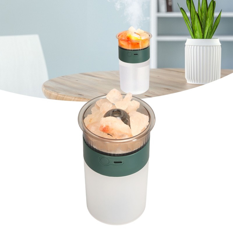 Rock Humidifier Fine Mist Colorful LED Lights Plug and Play