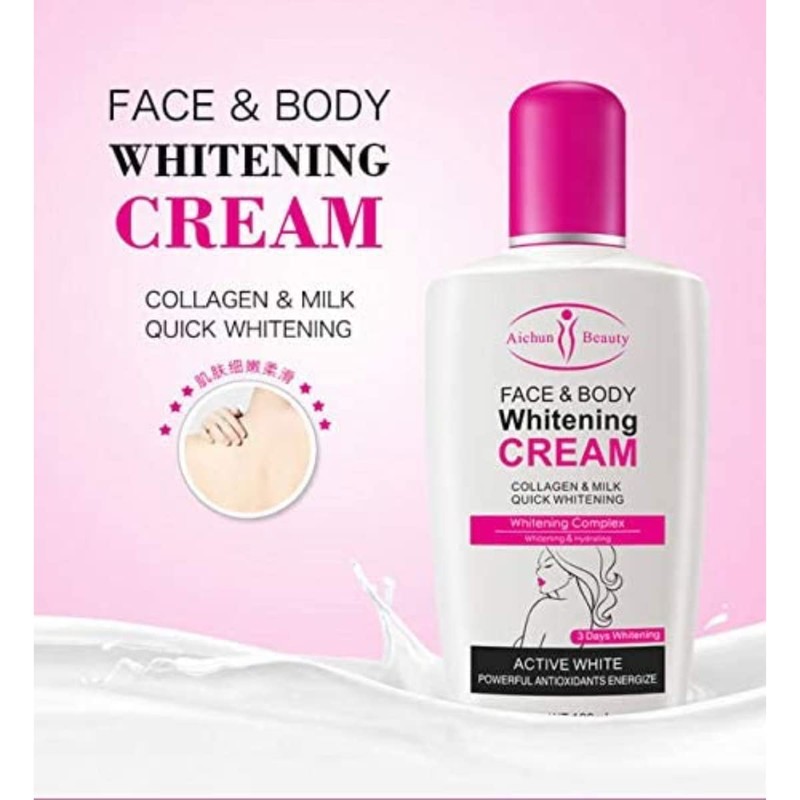 Kit Aichun Beauty Jabón y Dos Cremas Cara Axila Aclarante