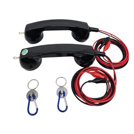 Loop Check Phones Electrician Continuity Test Phone Set ES001-NB5M with Extra Long 5ft Leads & Super Strong Magnets