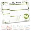 Decorably 52 Sheets Forest Green Undated Weekly Planner Tear Off