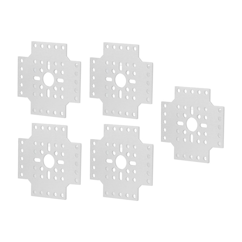 5pcs Hole Pattern Brackets Aluminum Alloy Holes Grid Plates for