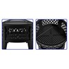 Fire Beauty 26" Steel Fire Pit with Grill & Diamond