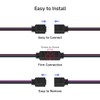 BTF-LIGHTING 5 Pack 22AWG 4 Pin JST Male to Female