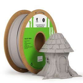 Kexcelled Wood PLA Filament 1.75mm,Soft Maple Wood 3D Printer Filament, Real Wooden Fiber 1kg Spool(2.2lbs), Compatible with Most FDM Printers