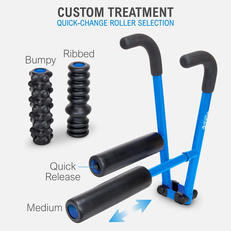 DoubleUP Roller Therapy Kit - Muscle Massager with Lever-Action Pressure