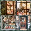 Naler 90 Pegatinas Ventana Decorativa Pegatinas Estáticas Copo de Nieve