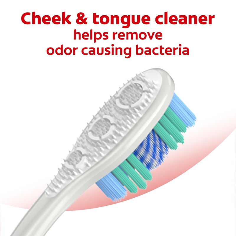 Colgate 360 Optic White Whitening Toothbrush, Adult Soft Toothbrush with