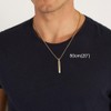 COAI CZ Paved Stainless Steel Necklace for Men 18K Gold