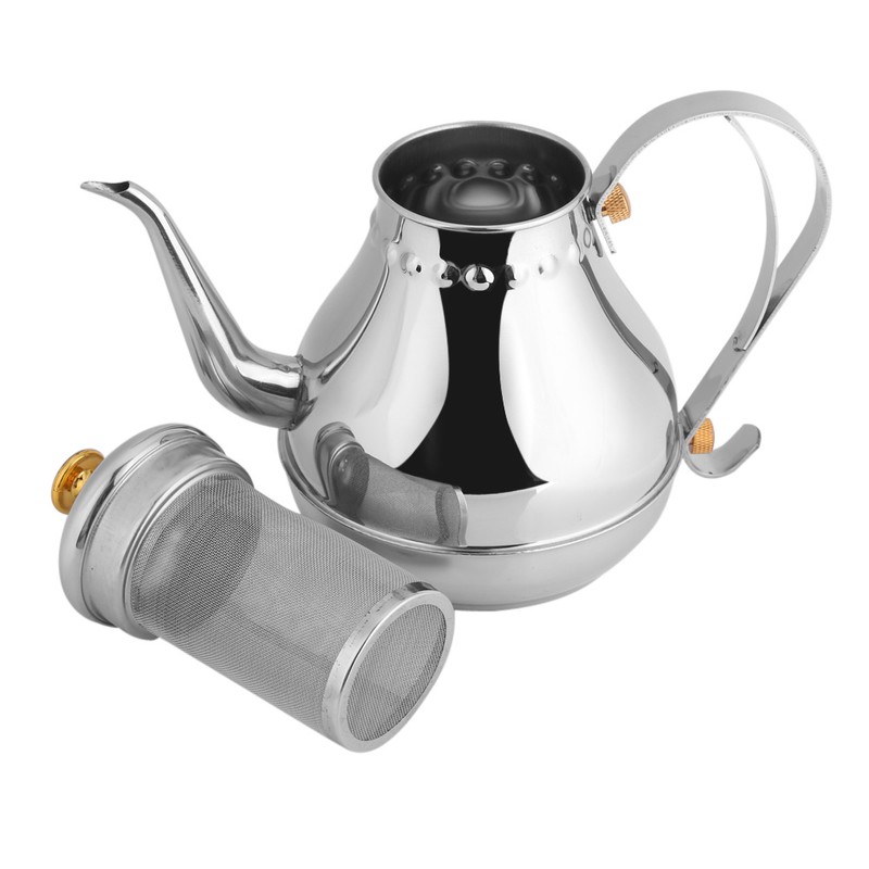 1.2L Stainless Steel Gooseneck Pour Coffee Drip Kettle Tea Filter