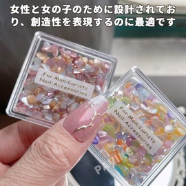 PAVIKE Nail Seashell Style (Set of 2) Nail Parts, Seashells, Nail Art, Shelf Lake, Resin Parts, Gel Nails, Shell Parts, Shell, Nail Parts, Smooth, Beautiful, DIY, Resin, Colorful, Silver, Coffee