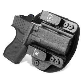 WARRIORLAND IWB Hybrid Kydex&Nylon Gun Holster for Glock 43/43X/ 43X MOS, Optics Cut Pistol Holster, Concealed Carry Holster, Right Hand