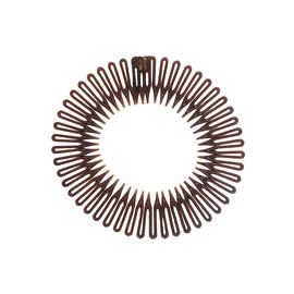 Stretch Hair Comb Headbands for Women Girls Flexible Plastic Circle Zig Zag Hair Bands for Women's Hair No Slip Spiral Headband Stretch Hair Combs Headband 6 Pcs 3 Color