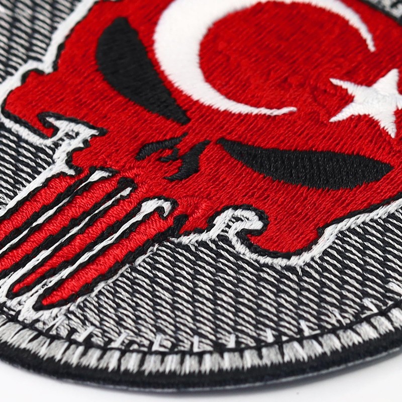 EXPRESS-STICKEREI Biker Patches 75 x 75 mm | Biker Cowl
