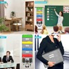 CaiYuanGJ Hanging Organiser Office Folder for Wall, Hanging Wall Folder,