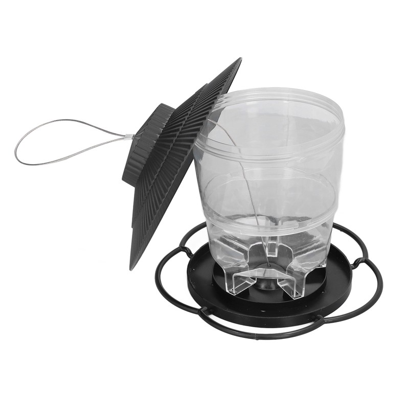 Bird Feeder 1L Durable ABS Easy Filling Transparent Container Portable