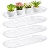 Juexica 4 Pcs 17.7 x 6.1 Inch Plant Tray Plastic