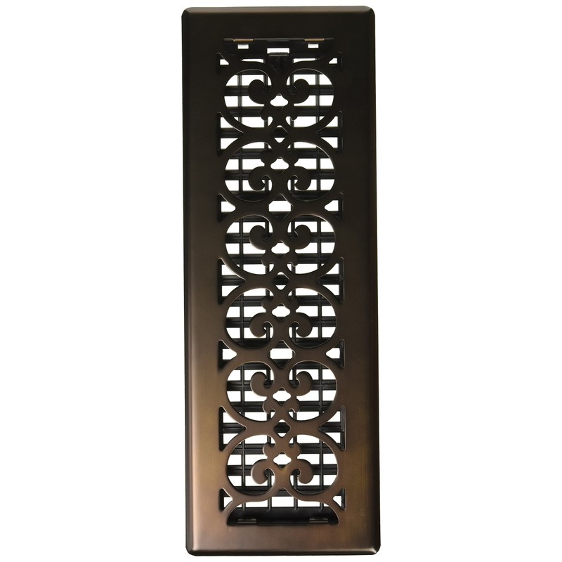 Decor Grates SPH414-RB Floor Register, 4x14, Rubbed Bronze Finish