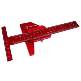 AWAOVV Woodworking Scribe Metric Inch Aluminum Alloy T Ruler Scribing Marking Gauge Measuring Tool Woodworking Tool-A
