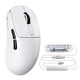 ATTACK SHARK V5 8K Polling Rate Ultra-Light Wireless Gaming Mouse - White