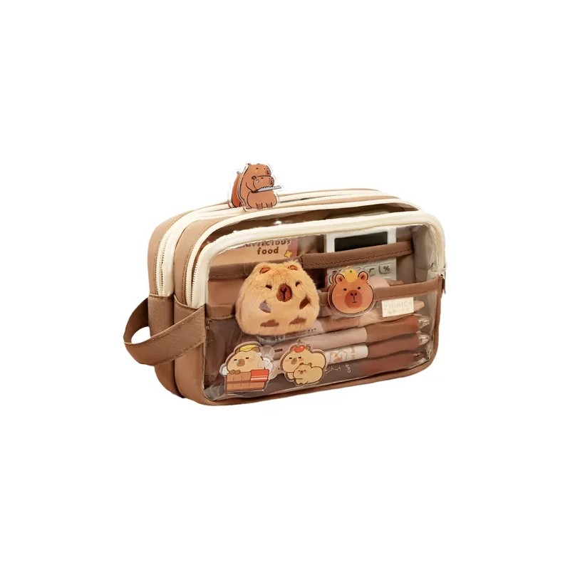 Estuche Aesthetic Lapicera Capibara Pencil Case Papeleria