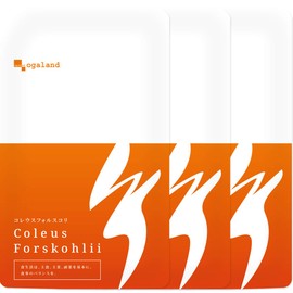 Ogaland Coleus Forskoli (90 Tablets / Approx. 3 Months Supply), Combustion Supplement (Water Soluble Dietary Fiber, Inulin), Toilet Cycle, Meal Cycle Support, Shelf Life: August 2024