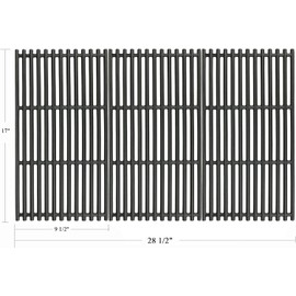 Hisencn 17 Inch Grill Grates for Charbroil 463242715, 463242716, 463276016, 466242715, Walmart 555179228, 466242715, 466242815, Nexgrill 720-0882A, BHG 720-0882, Lowe's 606682, Cast Iron Grill Grids