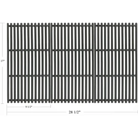 Hisencn 17 Inch Grill Grates for Charbroil 463242715, 463242716, 463276016, 466242715, Walmart 555179228, 466242715, 466242815, Nexgrill 720-0882A, BHG 720-0882, Lowe's 606682, Cast Iron Grill Grids