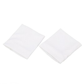 Jiawu Breathable Ice Silk Wrist Sweatband for Athletic Exercise, Elastic Cooling Wristband for Camping, Ice Silk Material, 1 Pair Skin Friendly Wristband (White)