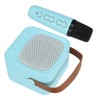 Mini Karaoke Machine Portable Bluetooth Speaker With Wireless Microphone Bass
