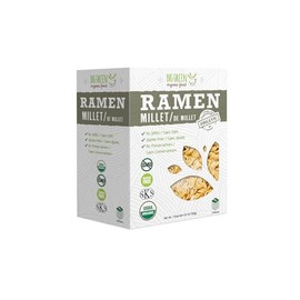Big Green Organic Food- Organic Millet Ramen, Gluten-Free, Lectin-Free, Non-GMO, Vegan, Wheat and Rice Alternative (2.11 Ounce (5 Pieces))
