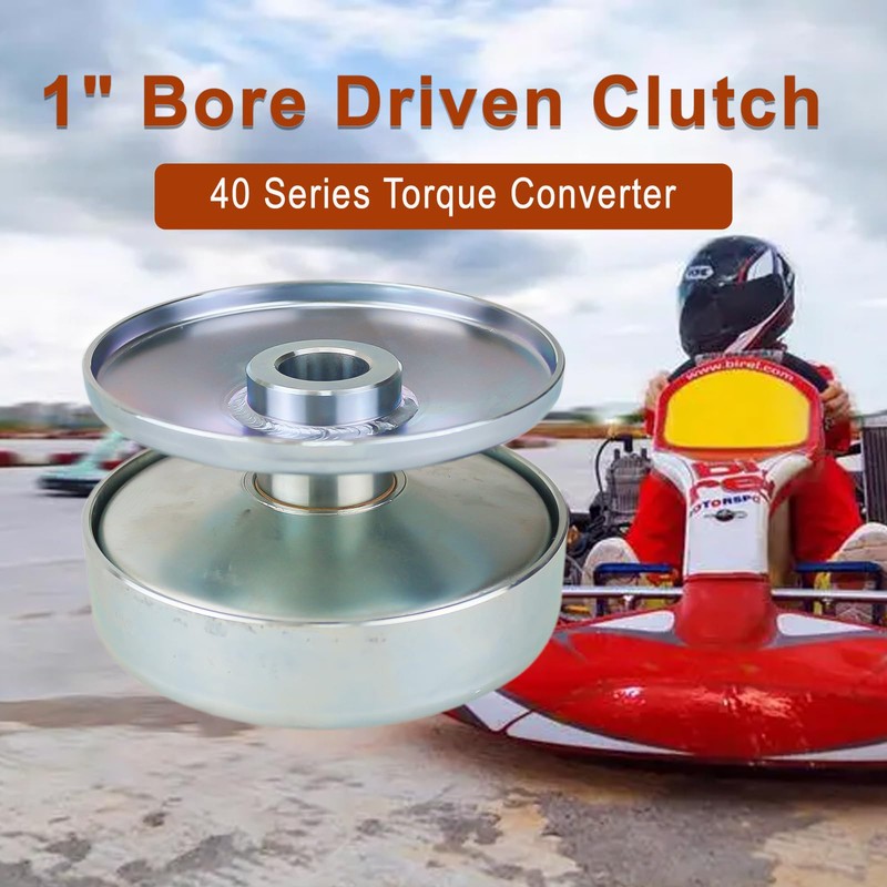 40 Series 1" Bore Go Kart CVT Torque Converter Driver