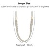 Blulu 6 Pieces Braided Curtain Tiebacks Rope Belt Curtain Ties