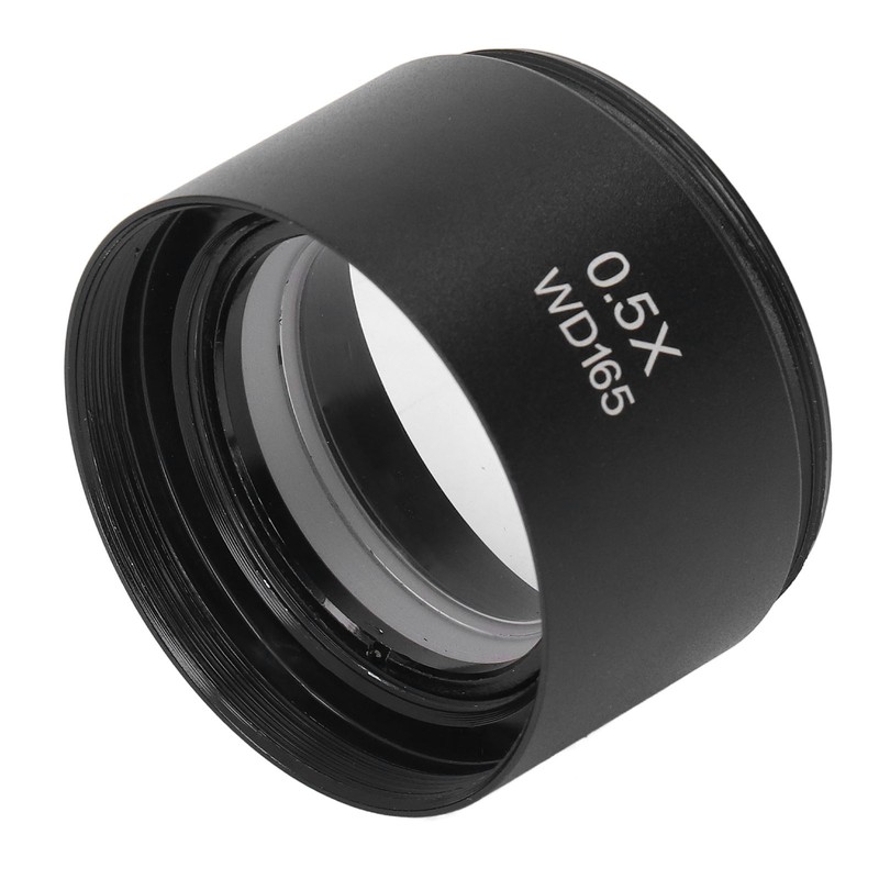 Auxiliary Objective Lens Aluminum Alloy 0.5X Microscope Part for SM