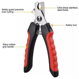 TIKA Pet Nail Clipper Trimmer -Dog & Cat Claw Cutter, Scissors, Grooming Cutting Tool