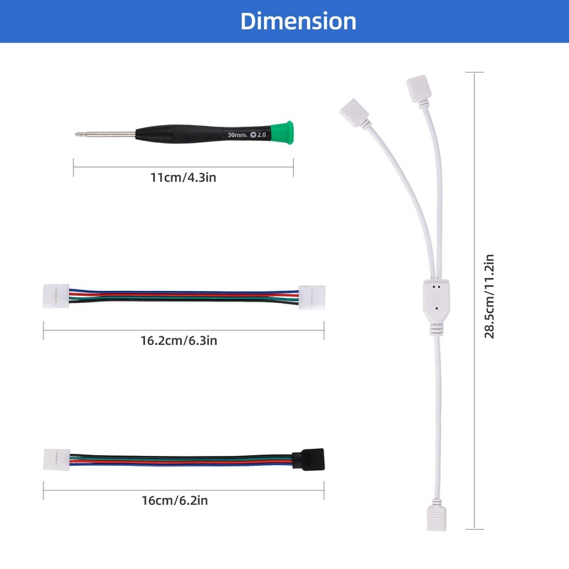MAOXWY LED Strip Light Connector Kit, Led Strip Accessories Set
