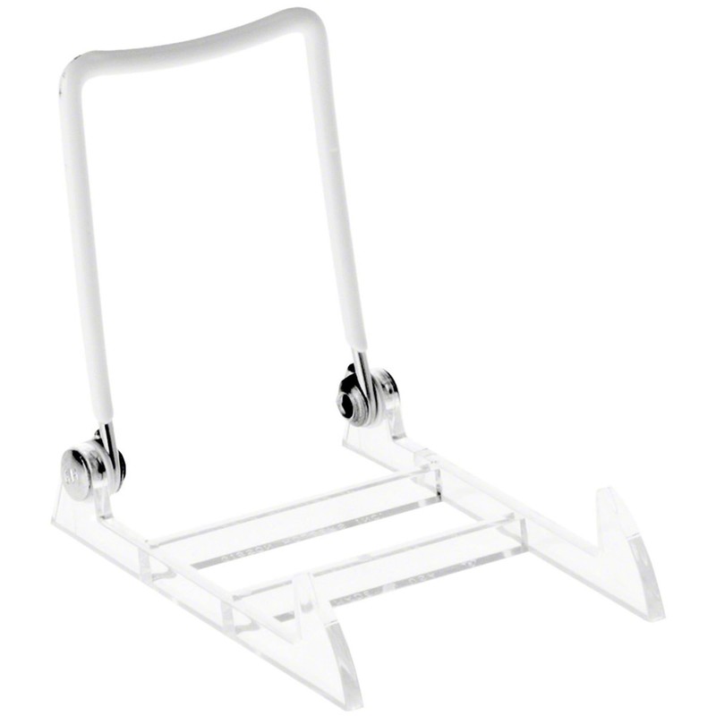 GIBSON HOLDERS 1PL Adjustable White Wire and Clear Acrylic Display