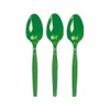 Fun Express - Kelly Green Plastic Spoons (50 Pc) -
