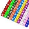 YOUSHARES 100Pcs Dice Set of 10 Transparent Colors for Dice