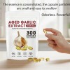 Elare Aged Garlic Extract, 300 Softgels, 7500mg Odorless | Heart