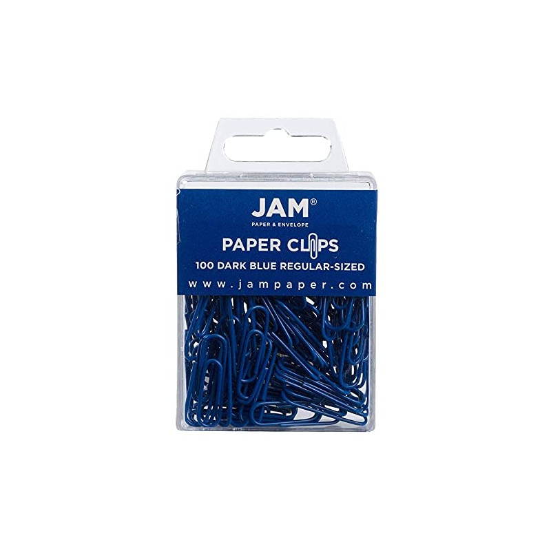 JAM papel® – Clips – Regular y Jumbo Clips, Azul,