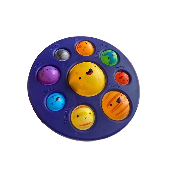 Solar System Pop Fidget Toys for Anxiety, Push Pop Pop