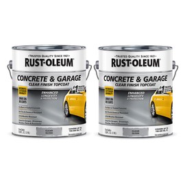 Rust-Oleum 320202-2PK Concrete & Garage Clear Finish Topcoat, Gallon, Gloss Clear, 2 Pack