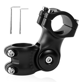 AOOSA Bicycle Stem Adjustable, 31.8 mm x 85 mm Handlebar Riser Bicycle, ± 60° Adjustable Aluminium Handlebar Stem, Hexagonal Hole Design, Bicycle Handlebar Stem Extender for Road Bike, Mountain Bike