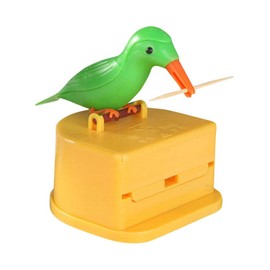 Cute Bird Toothpick Holder Dispenser, Made of Environmentally Friendly ABS, Easy to Remove, Surprise Gift, Unique Toothpick Dispenser (B#)