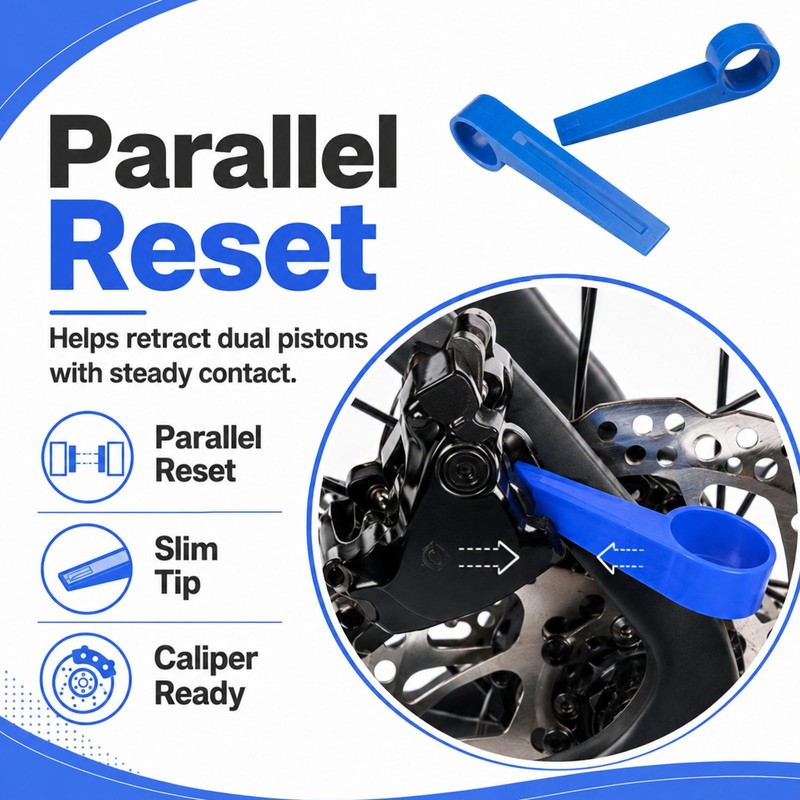 Mistillion 2 Pcs Bicycle Hydraulic Disc Brake Piston Reset Tools,