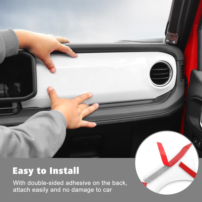 RT-TCZ Center Console Trim Cover Dashboard Control Panel Cover Decorative