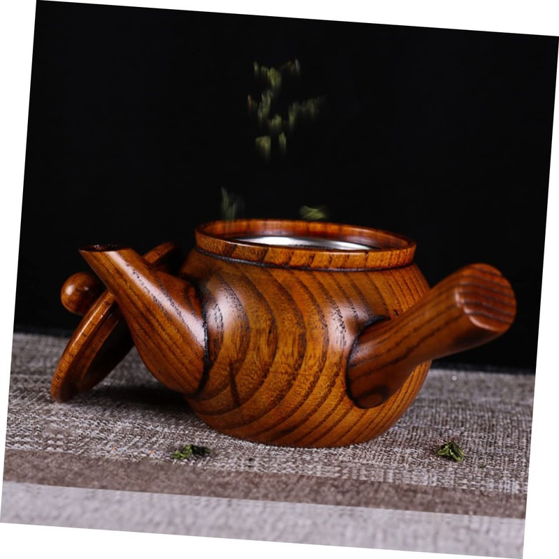 Ciieeo Heat Resistant Wooden Teapot for Home Use Ergonomic Design