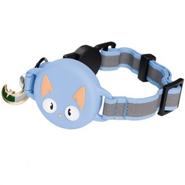 MERTTO Airtag Collar para Gato, Collar Reflectante Airtag para Gatos, Collar de posicionamiento, Ultra elástico GPS para Gatos, Diseño Reflectante, Ligero y portátil（Sin AirTag）