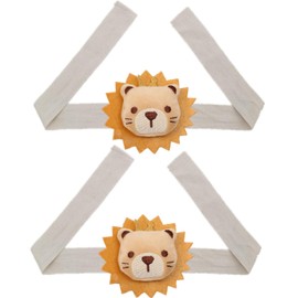 KGDUYC Pack of 2 curtain clips, tiebacks rope, cartoon bear curtain holders, bear curtain tieback, curtains hooks rings bear for children's room decoration, cute decoration, lion