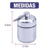Mini Pastillero Portátil De Aluminio Llavero De Bolsillo